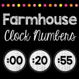 Classroom Decor Farmhouse Shiplap Clock Number Display