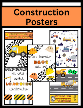 Classroom Decor | Fun Posters | Construction by Your Classroom Decor