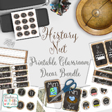 Classroom Decor- History Nut (Vintage Maps)