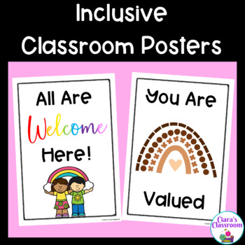 Preview of Classroom Decor - Inclusive Posters for Celebrating Diversity