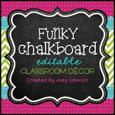 Classroom Decor Kit: Funky Chalkboard