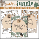 Classroom Decor | Modern Jungle Theme | Binder Covers