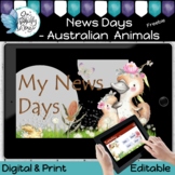 Classroom Decor News Days Australian Animals Freebie