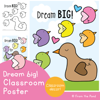 Preview of Classroom Decor Poster Dream Big