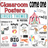 Classroom Decor Poster Set | Circus Themed 