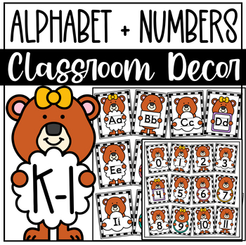 Preview of Classroom Decor Posters {Alphabet + Numbers to 20}
