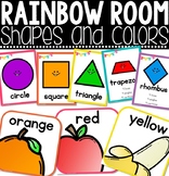 Classroom Decor - Rainbow Shapes and Colors Posters
