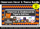 Classroom Decor Set - Blue Orange Tigers Theme