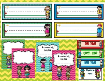 Classroom Decor Set Featuring Melonheadz Clipart by Kinder Inspiration