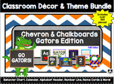 Classroom Decor Set - Blue Orange Gators Theme