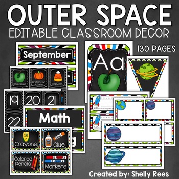 Space Theme Classroom Decor Classroom Themes Decor Bundle