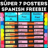 Classroom Decor Spanish Class Posters Súper 7 Present, Imp