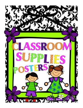Preview of Classroom Decor Supply Posters