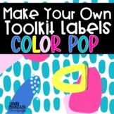Classroom Decor Teacher Toolkit Make Your Own! Color Pop Design
