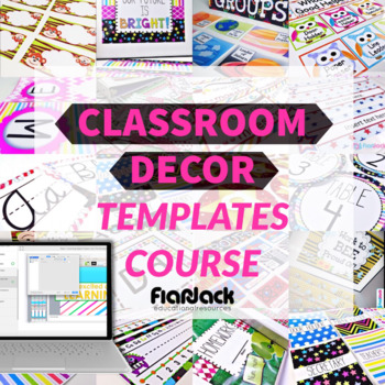 Preview of Classroom Decor Editable PowerPoint Templates Course
