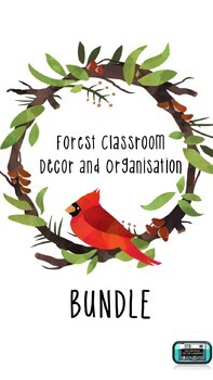 Preview of Classroom Decor and Organization - Forest Theme