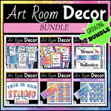 Art Classroom Decor with ELEMENTS OF ART Bulletin Board BUNDLE