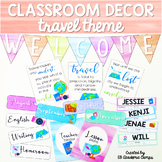Classroom Decor Travel Theme | EDITABLE