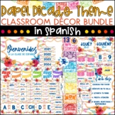 Classroom Decor in Spanish BUNDLE - Papel Picado Theme