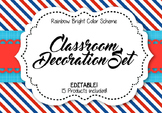Classroom Decoration Set - Team USA: Red, White, and Blue 