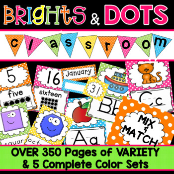 Preview of Bright Color Classroom Decor