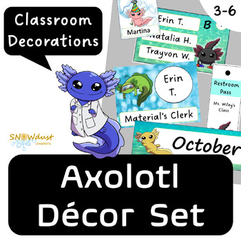 Preview of Classroom Decorations – Axolotl