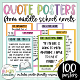 Classroom Decorations: Inspirational Book Character Quote Posters