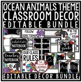 Ocean Animals Theme Classroom Décor Newsletter Template Ed