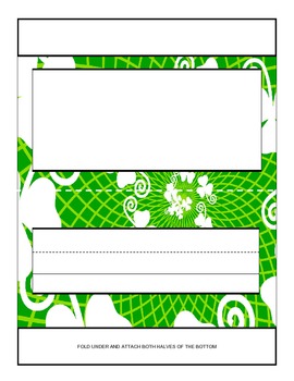 Preview of Classroom Desktop Name tag Nameplate Collection - 30 Trifold full-color designs