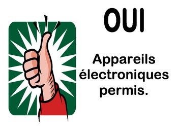 Preview of Classroom Device Use Posters - French