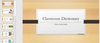 Preview of Classroom Dictionary Powerpoint