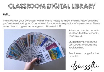 Preview of Classroom Digital Library (QR Codes)