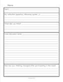 Classroom Discussion Worksheet