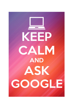 Preview of Classroom Display "Ask Google" Poster