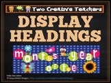 Classroom Display Banners