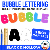 Classroom Display Lettering 3 inch Bubble A-Z Symbols Numb