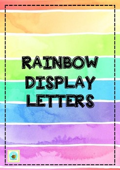 Preview of Classroom Display Letters RAINBOW