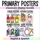 Classroom Display Posters | Colors, Alphabet, Shapes, Numb