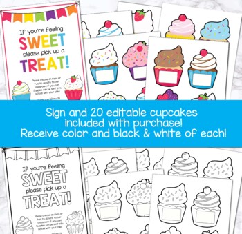 Sweet Treats! Donation Cards for Meet the Teacher/ Open House