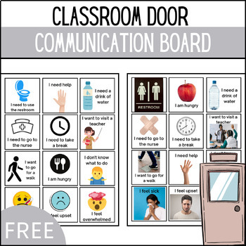 Preview of Classroom Door Communication Board for Special Education