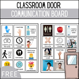 Classroom Door Communication Board for Special Education