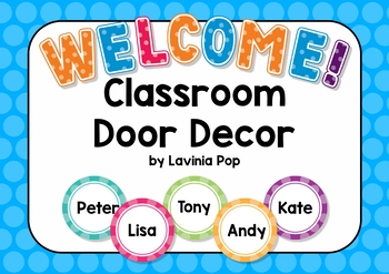 Preview of FREE Editable Classroom Door Decor | Back to School