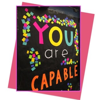 Classroom Door Decor - You are Capable of Amazing Things | TpT
