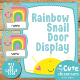 Classroom Door Decorations Rainbow Snail