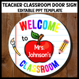 Classroom Door EDITABLE Teacher Name Sign Back to School T