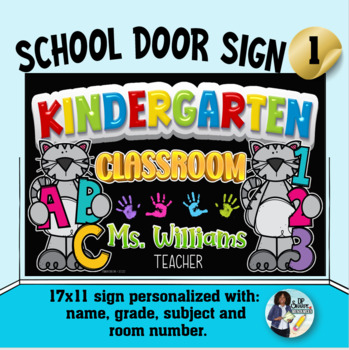 Classroom Door Sign 1 Personalized