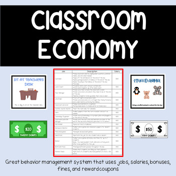 Preview of Classroom Economy - Behavior Management System