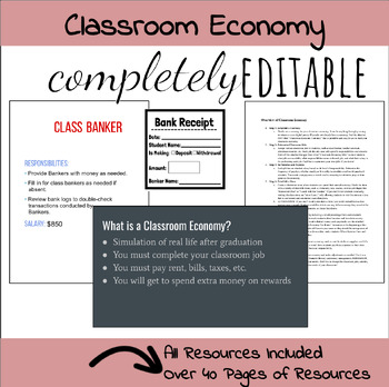 Preview of Classroom Economy Bundle