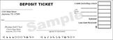 Classroom Economy Deposit Slips (4 per page - Total of 16)