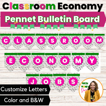Preview of Classroom Economy Middle School Classroom Jobs Banner